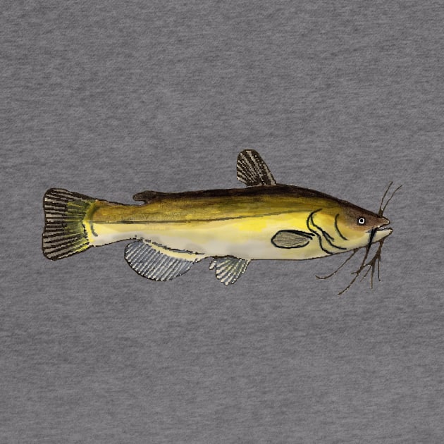 Yellow Bullhead by FishFolkArt